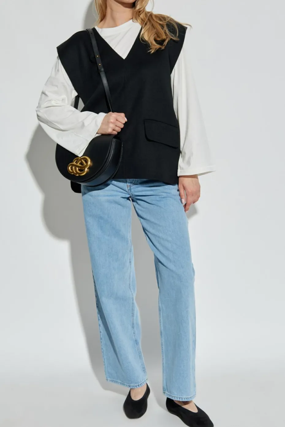 By Malene Birger CZARNY Kamizelka `Cilia`