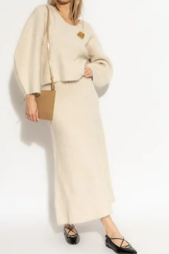 By Malene Birger kremowy Spódnica `Christina`