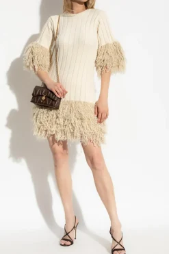 By Malene Birger kremowy Sukienka `Lina`