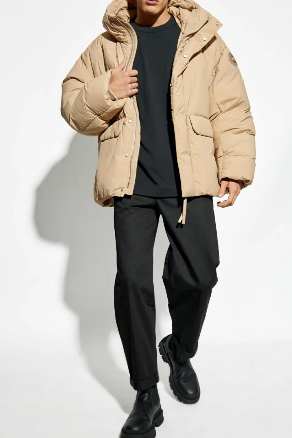 Canada Goose beżowy Kurtka puchowa `Wilu`