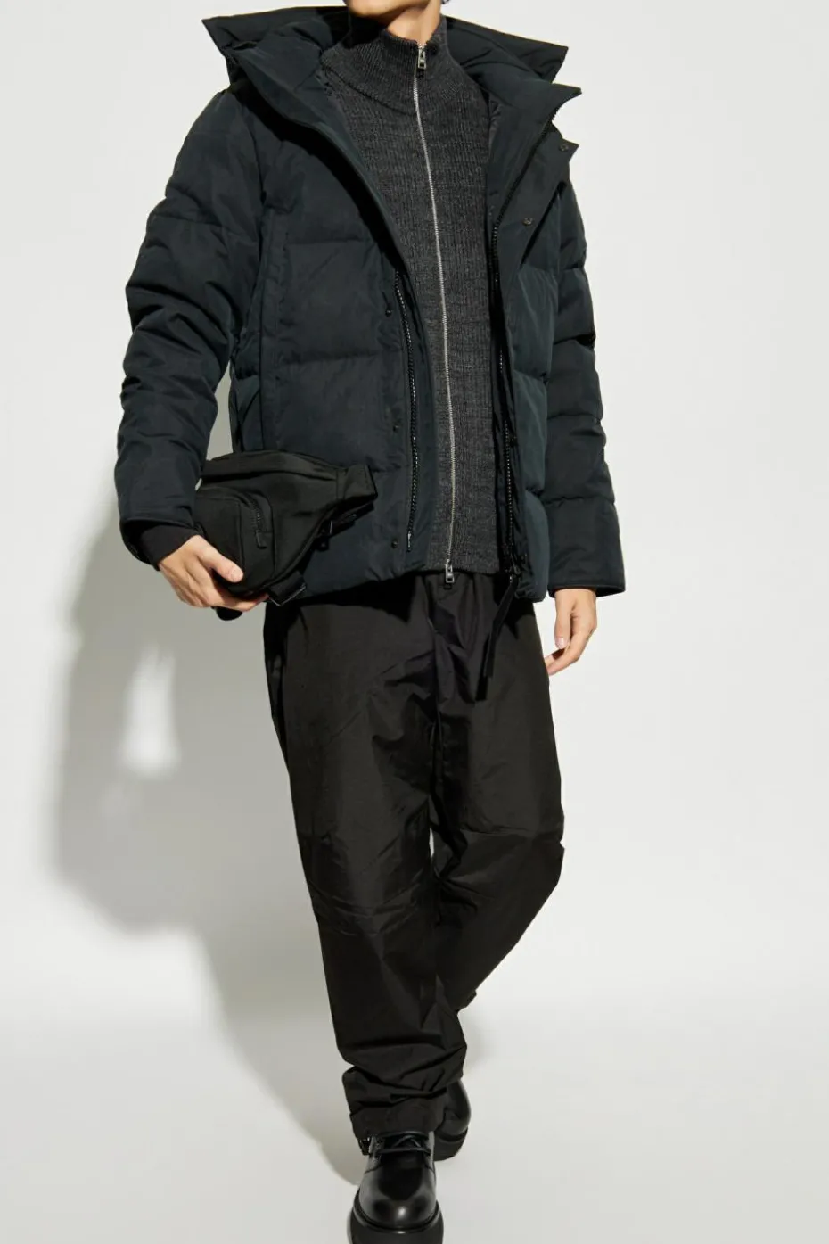 Canada Goose CZARNY Kurtka puchowa `Wyndham`