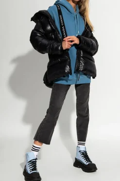Canada Goose CZARNY Pikowana kurtka