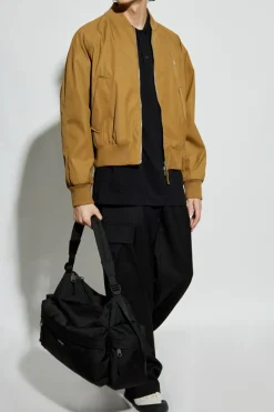 Canada Goose CZARNY Polo z naszywką z logo