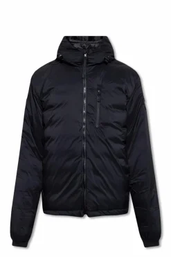 Canada Goose CZARNY Puchowa kurtka z kapturem