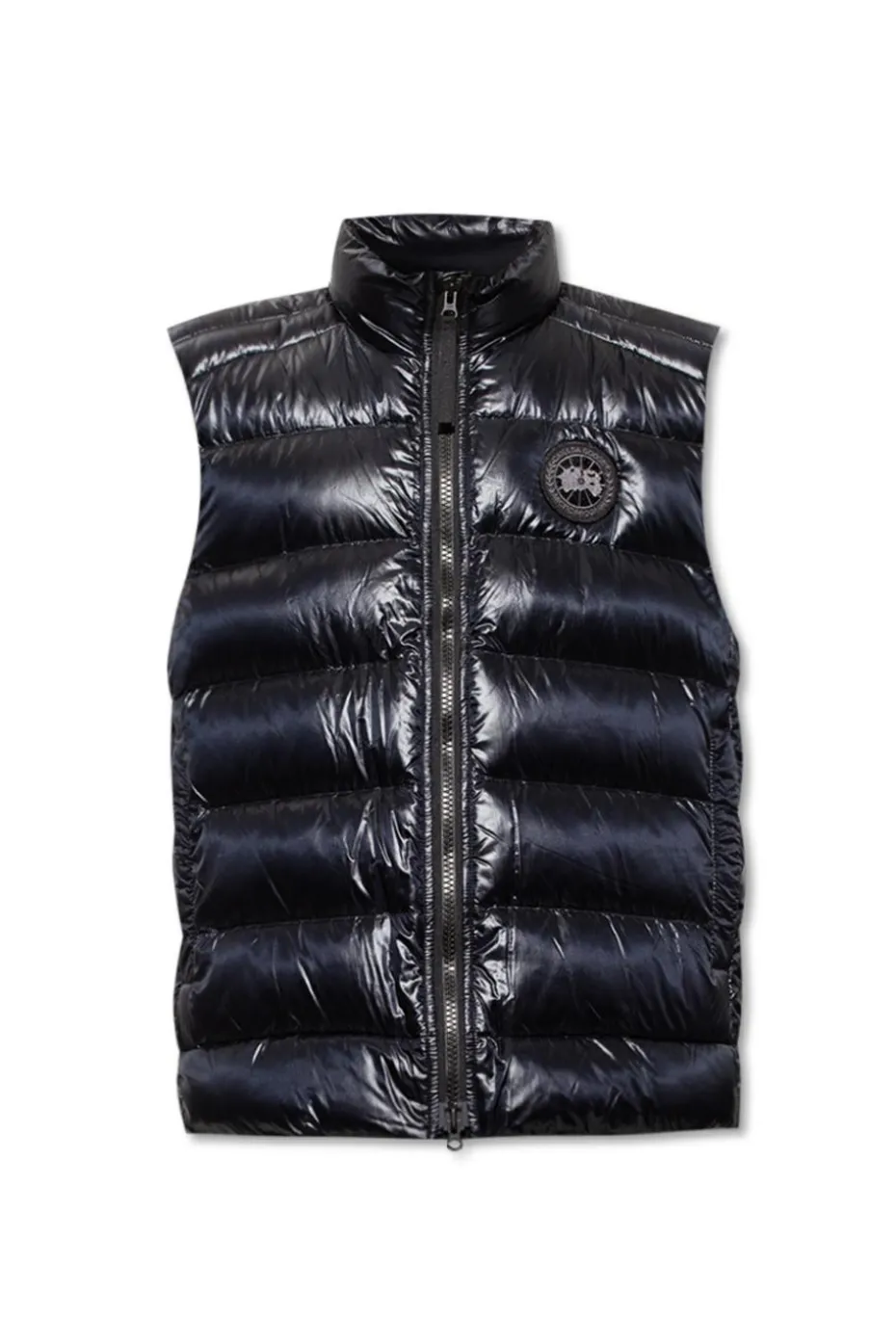 Canada Goose CZARNY Puchowa kamizelka z logo