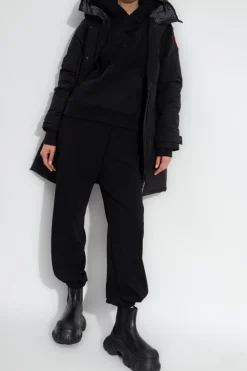 Canada Goose CZARNY Puchowa parka ‘Shelburne’