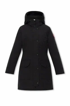 Canada Goose CZARNY Puchowa kurtka z kapturem ‘Trillium‘