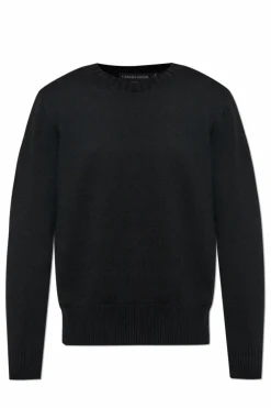 Canada Goose CZARNY Wełniany sweter