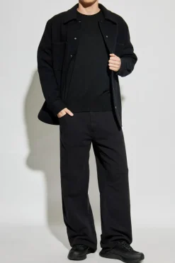 Canada Goose CZARNY Wełniany sweter