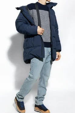 Canada Goose GRANATOWY Kurtka puchowa ‘Lawrence’