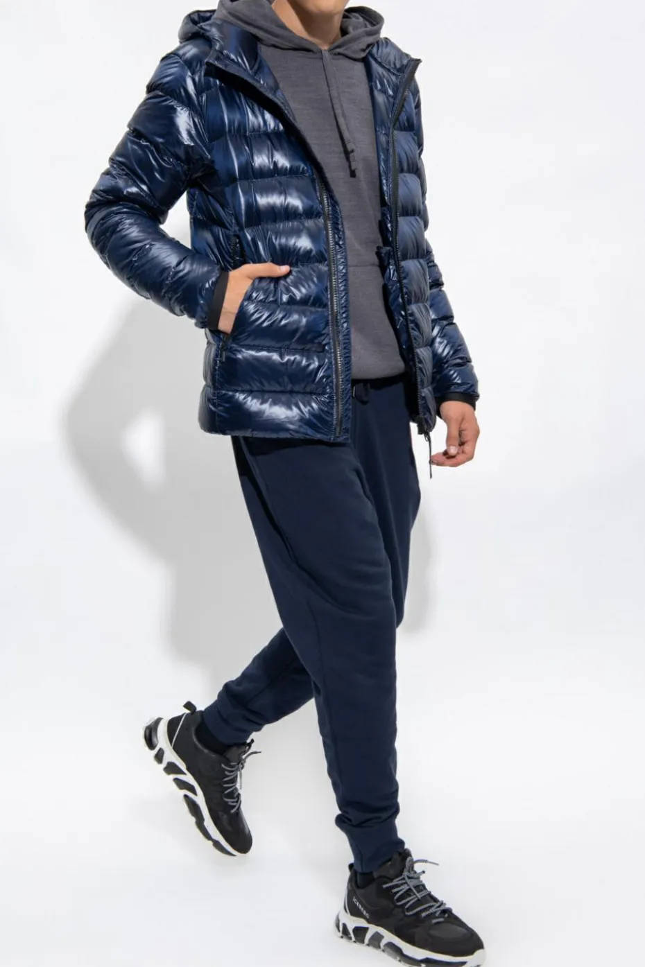 Canada Goose GRANATOWY Kurtka puchowa ‘Crofton’