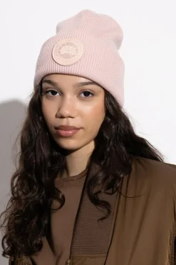 Canada Goose RÓŻOWY Czapka z logo