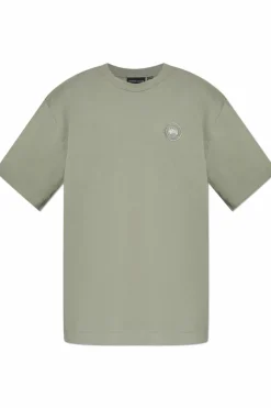 Canada Goose ZIELONY T-shirt z logo