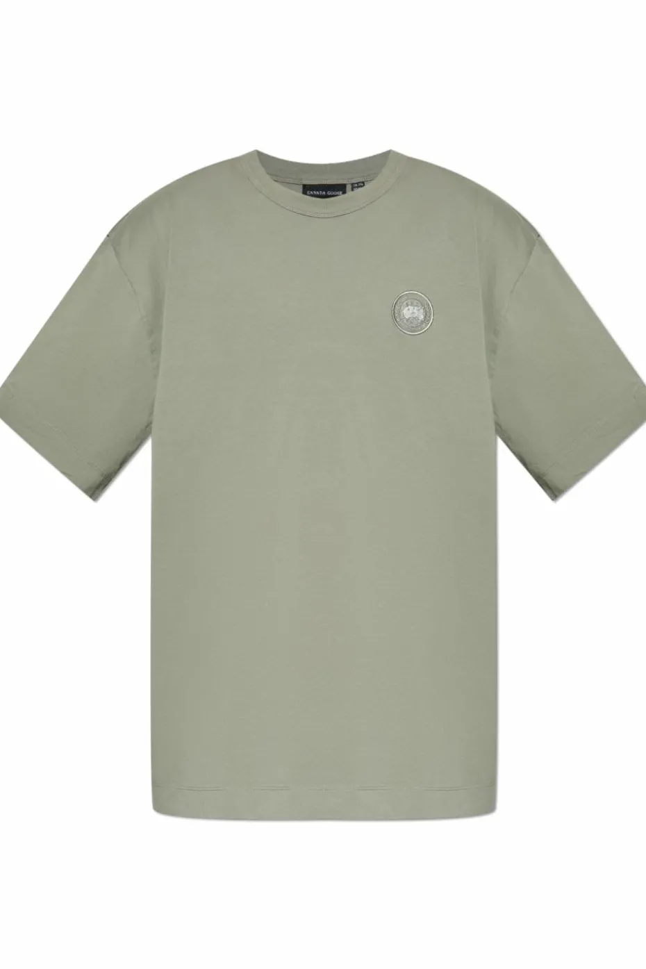 Canada Goose ZIELONY T-shirt z logo