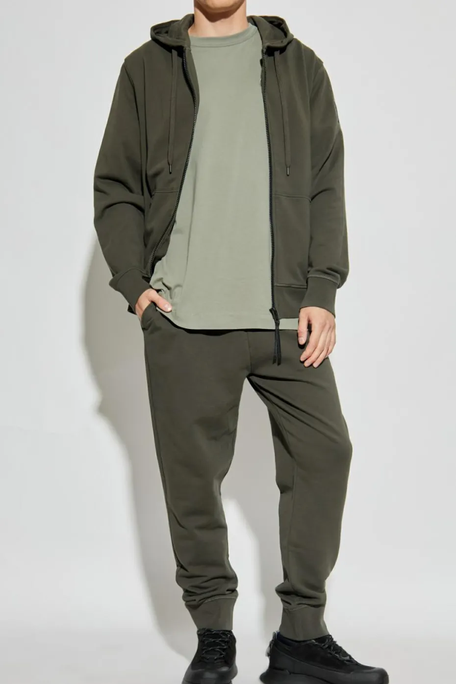 Canada Goose ZIELONY T-shirt z logo