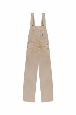 Carhartt WIP beżowy Jeansowe ogrodniczki