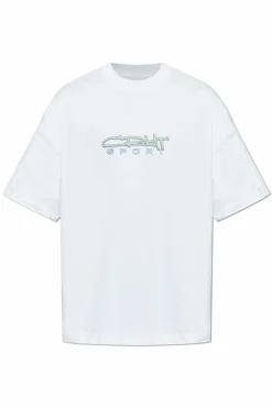 Carhartt WIP BIAŁY T-shirt z nadrukiem