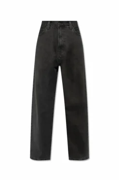 Carhartt WIP CZARNY Jeansy z logo