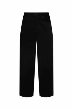 Carhartt WIP CZARNY Jeansy z logo