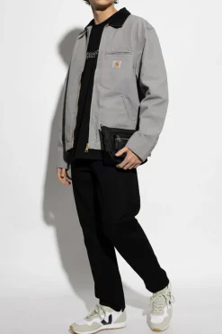Carhartt WIP CZARNY Jeansy z logo