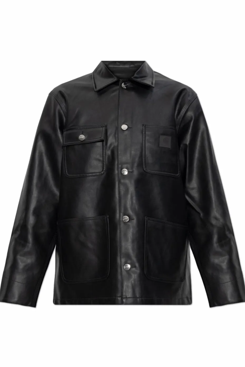 Carhartt WIP CZARNY Kurtka z eco skóry