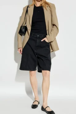 Carhartt WIP CZARNY Prążkowany top