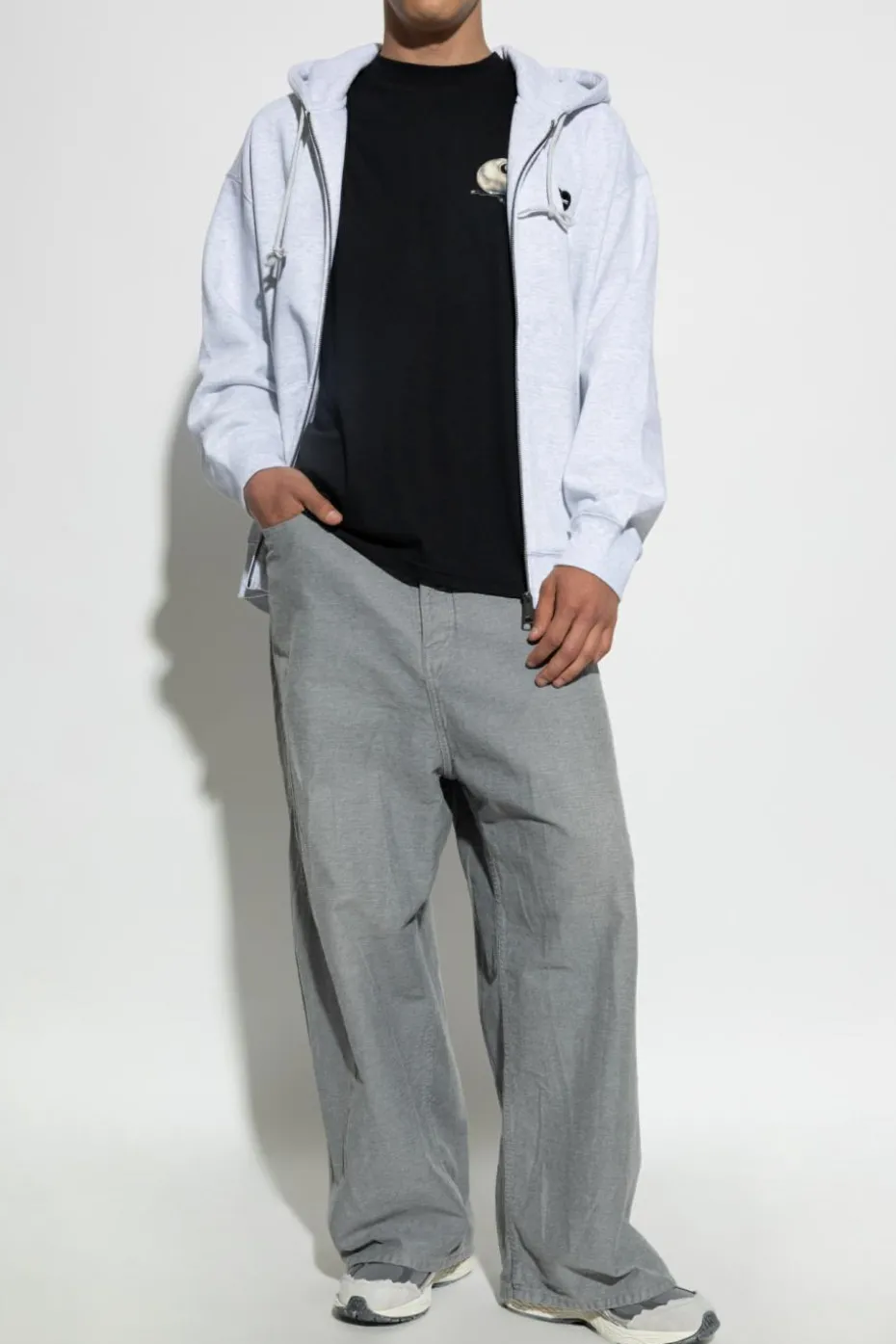 Carhartt WIP CZARNY T-shirt z nadrukiem