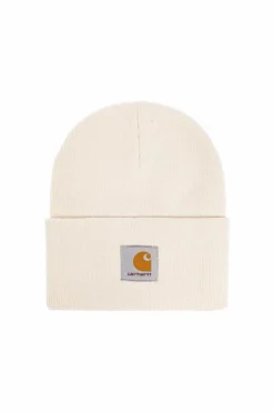 Carhartt WIP kremowy Czapka z naszywką z logo