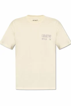 Carhartt WIP kremowy T-shirt typu `oversize`
