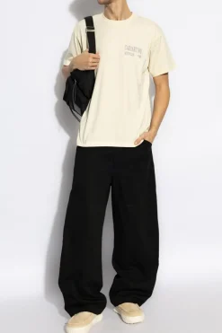 Carhartt WIP kremowy T-shirt typu `oversize`