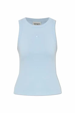 Carhartt WIP NIEBIESKI Prążkowany top