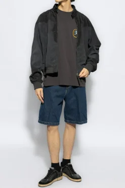Carhartt WIP NIEBIESKI Szorty jeansowe