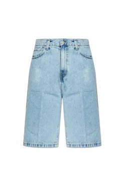 Carhartt WIP NIEBIESKI Szorty jeansowe