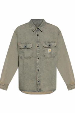 Carhartt WIP SZARY Jeansowa koszula `Tigan`