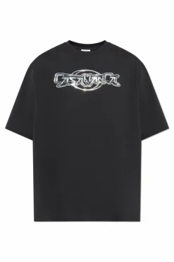 Casablanca CZARNY T-shirt typu `oversize`
