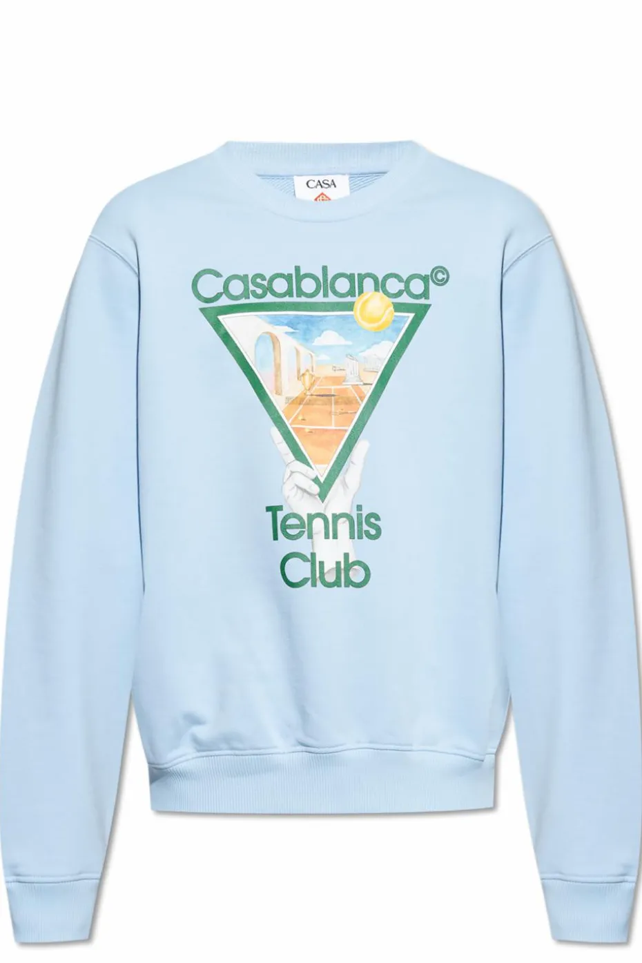 Casablanca jasnoniebieski Bluza z nadrukiem