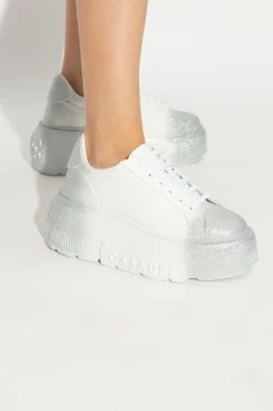 Casadei BIAŁY Buty sportowe na koturnie