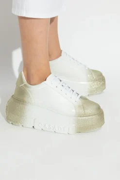 Casadei BIAŁY Buty sportowe na koturnie
