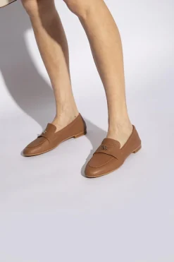 Casadei BRĄZOWY Skórzane buty ‘Antilope’ typu ‘loafers’