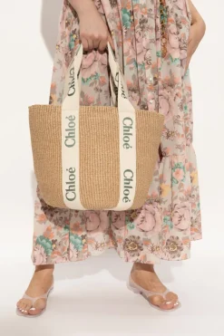 Chloé beżowy Torba `Woody Large`