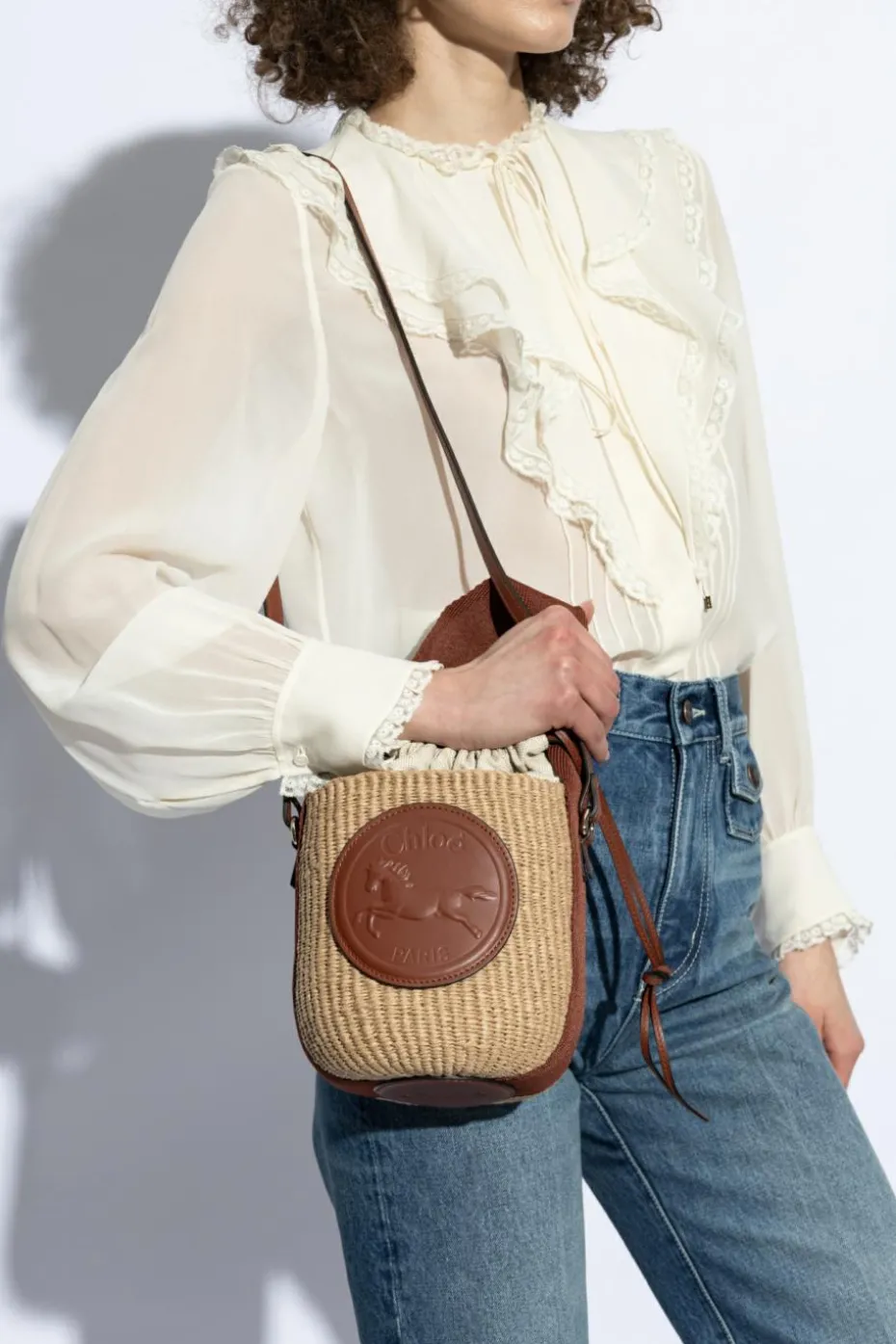 Chloé beżowy Torba `Horse Medal Small`
