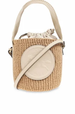 Chloé beżowy Torba na ramię `Horse Medal Small` typu `bucket`