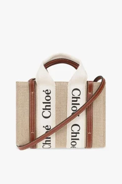 Chloé beżowy Torba na ramię ‘Woody Mini’