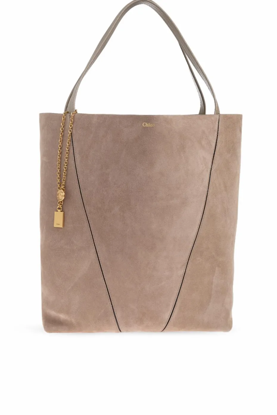 Chloé beżowy Torba `Spin` typu `shopper`