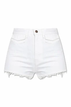 Chloé BIAŁY Jeansowe szorty z efektem `vintage`
