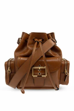 Chloé BRĄZOWY Torba 'Camera' typu 'bucket'