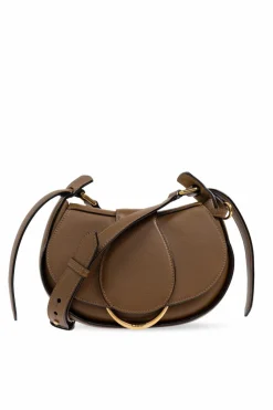 Chloé BRĄZOWY Torba na ramię `Ride Small`