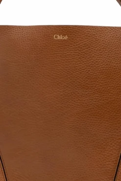 Chloé BRĄZOWY Torba `Spin Large` typu `shopper`