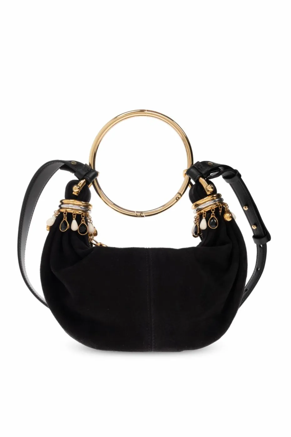 Chloé CZARNY Torba `Bracelet Mini Hobo`
