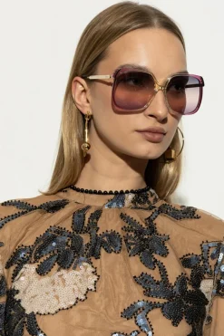 Chloé FIOLETOWY Okulary przeciwsłoneczne